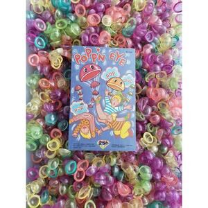 Vintage Popp'n Eye About 20 Colorful Eyes Vending Gumball Machine Toy Prize S211